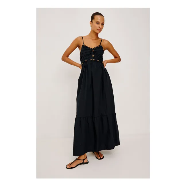 Robe Ivana Popeline de Coton | Noir