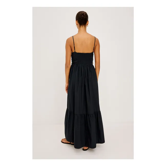 Robe Ivana Popeline de Coton | Noir