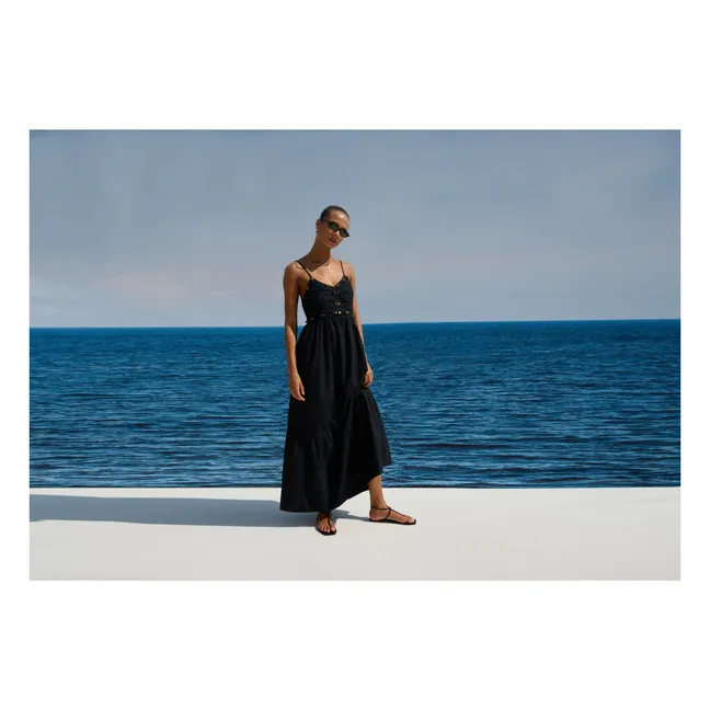 Robe Ivana Popeline de Coton | Noir