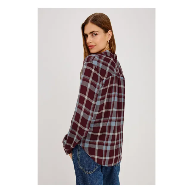 Chemise Carreaux Hunter | Bordeaux