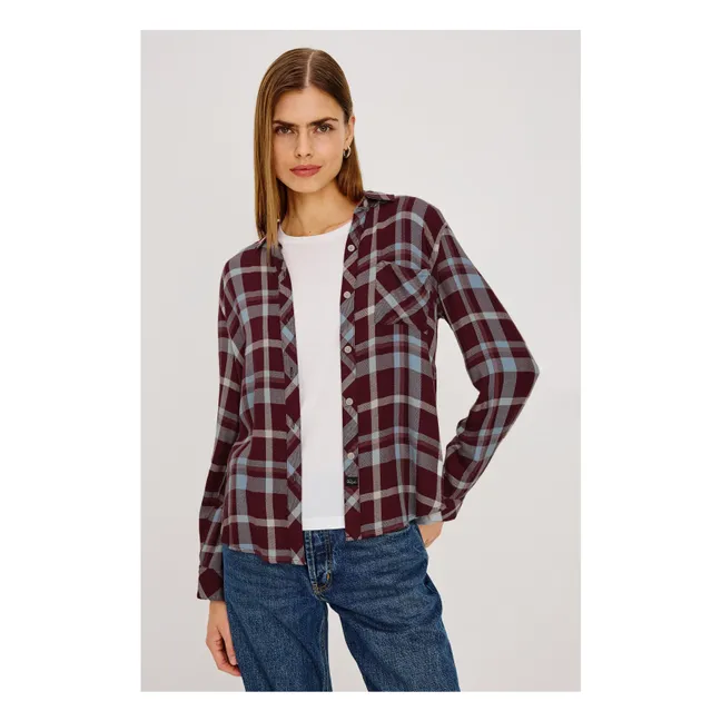 Chemise Carreaux Hunter | Bordeaux