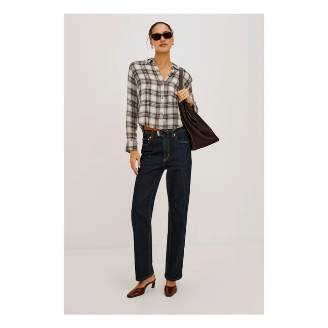 Chemise Carreaux Malin | Marron