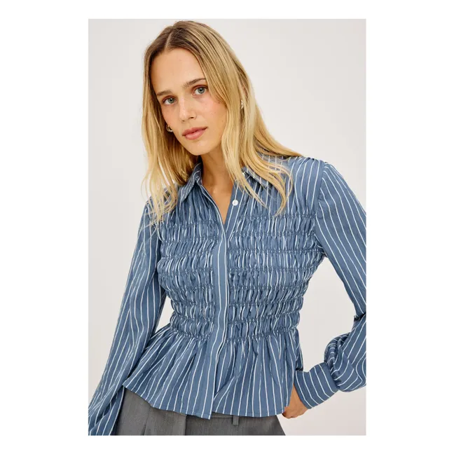 Blouse Rayures Bradshaw | Bleu jean