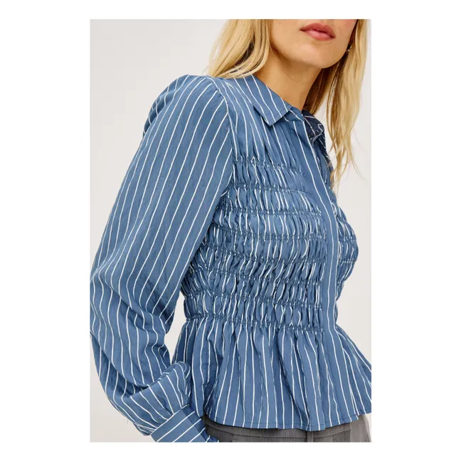 Blouse Rayures Bradshaw | Bleu jean