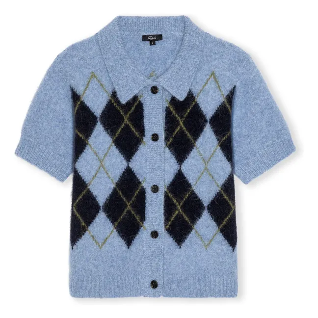 Pull Carreaux Kelly | Bleu