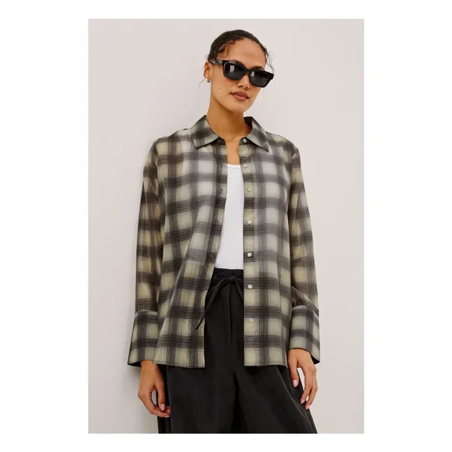 Chemise Carreaux Bishop | Marron