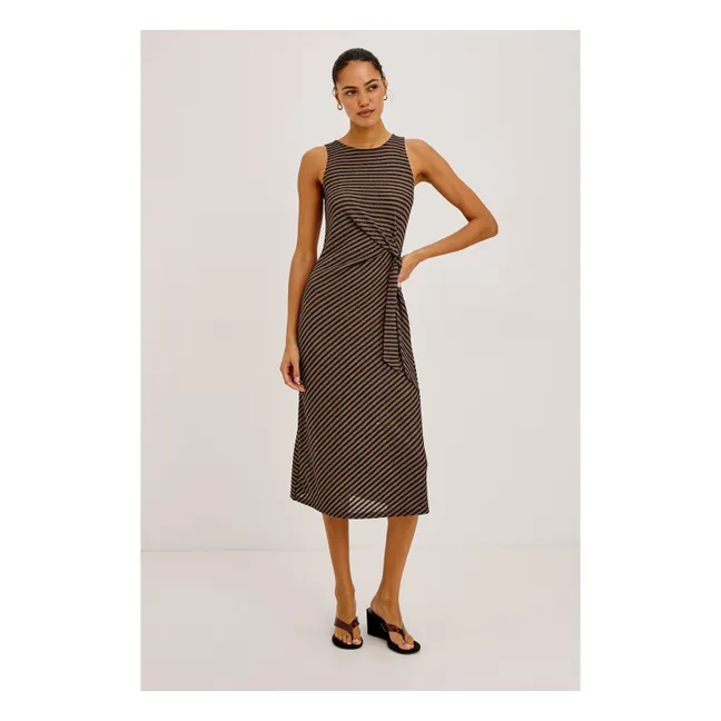 Robe Rayures Ricky | Chocolat