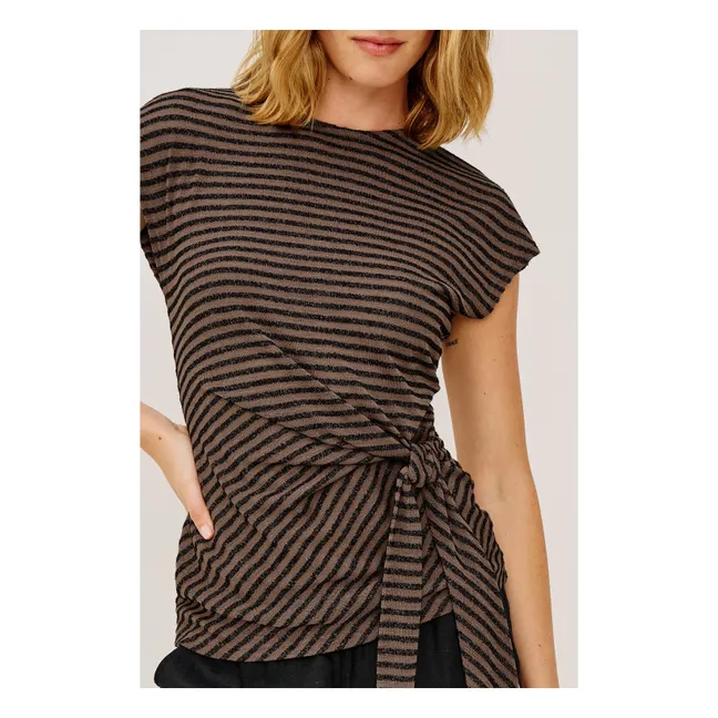 Top Rayures Gabbie | Chocolat