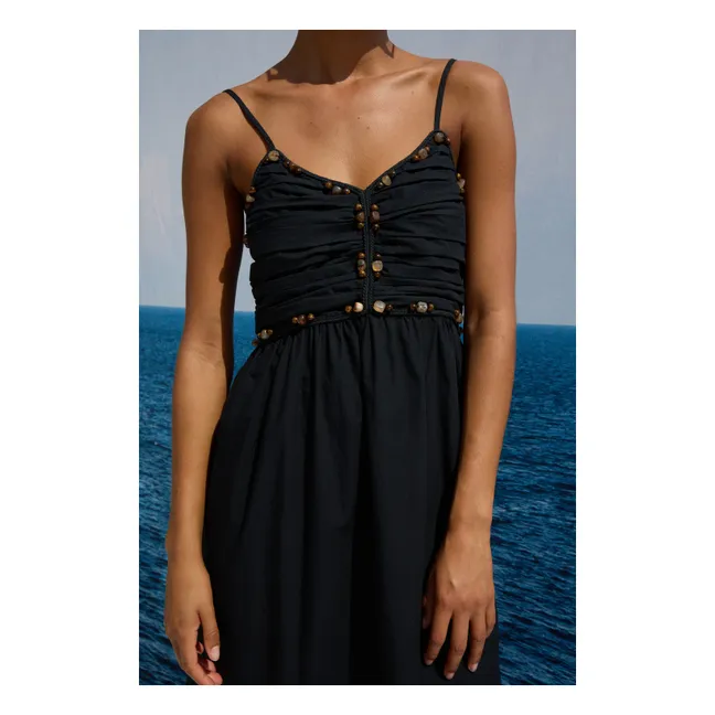 Robe Ivana Popeline de Coton | Noir