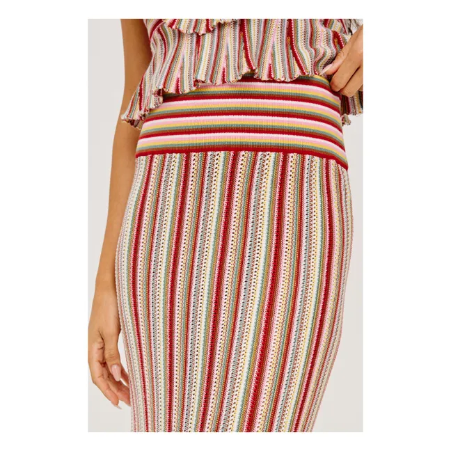 Jupe Nari Coton | Rouge