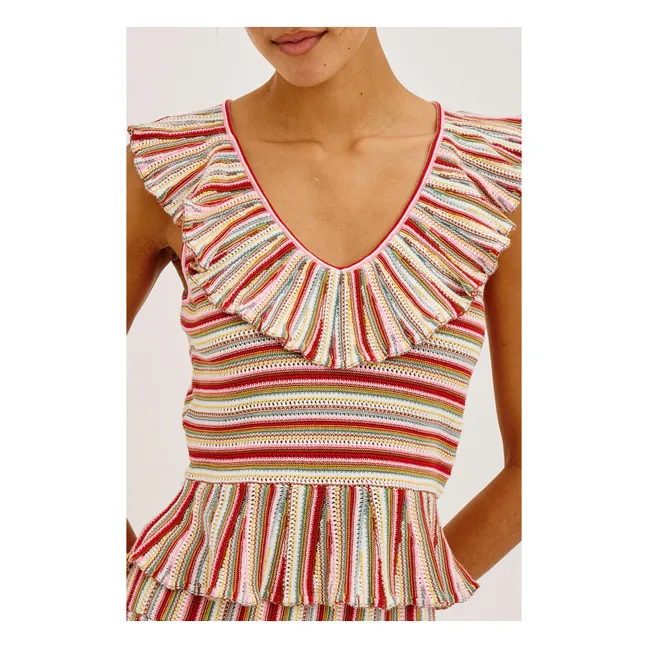 Top Carmelita Coton | Rouge