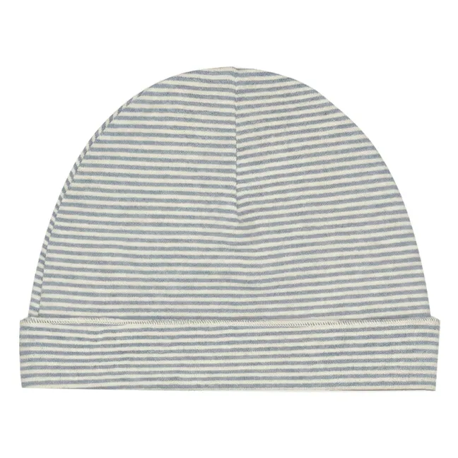 Organic cotton striped hat | Grey