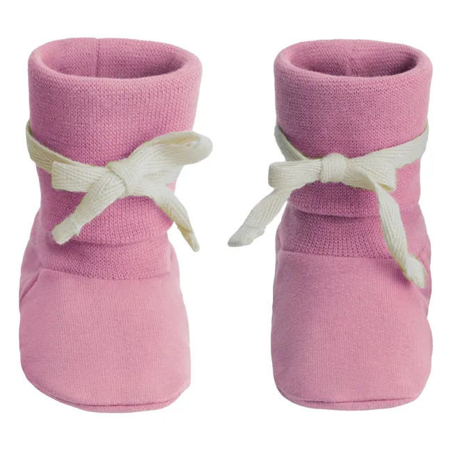 Organic Cotton Knot Slippers | Pink