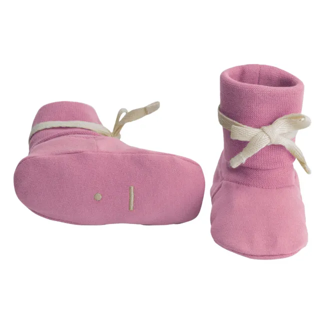 Organic Cotton Knot Slippers | Pink