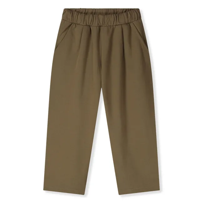 Pantalon Oversize Coton Bio | Marron