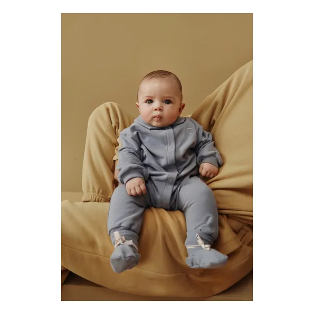 Combinaison Col Polo Coton Bio | Gris