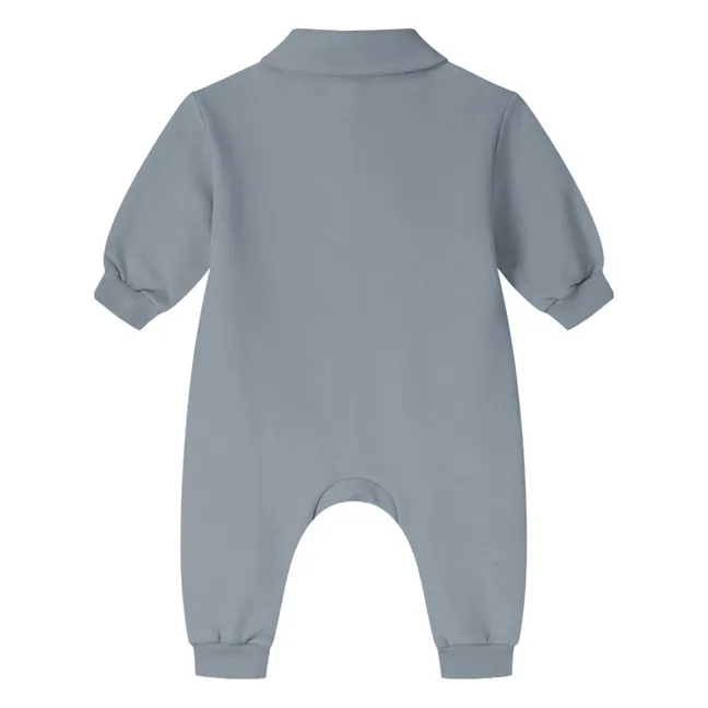Combinaison Col Polo Coton Bio | Gris
