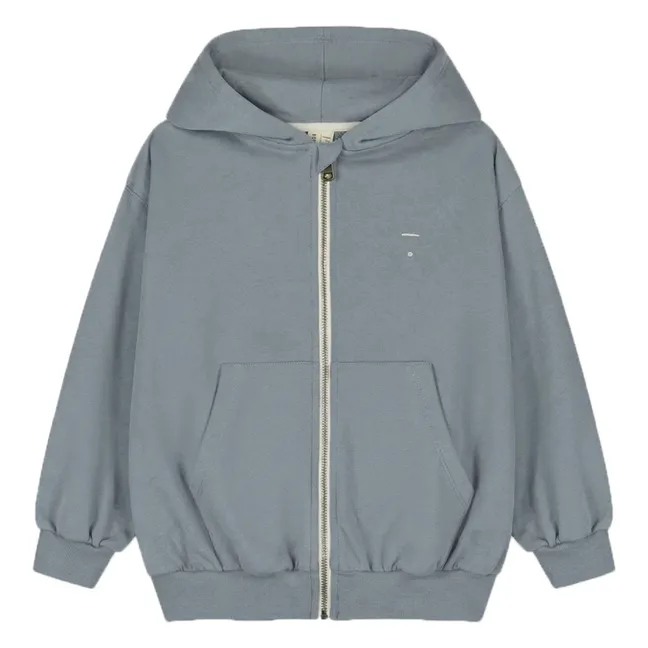 Sweat Zippé Coton Bio | Gris