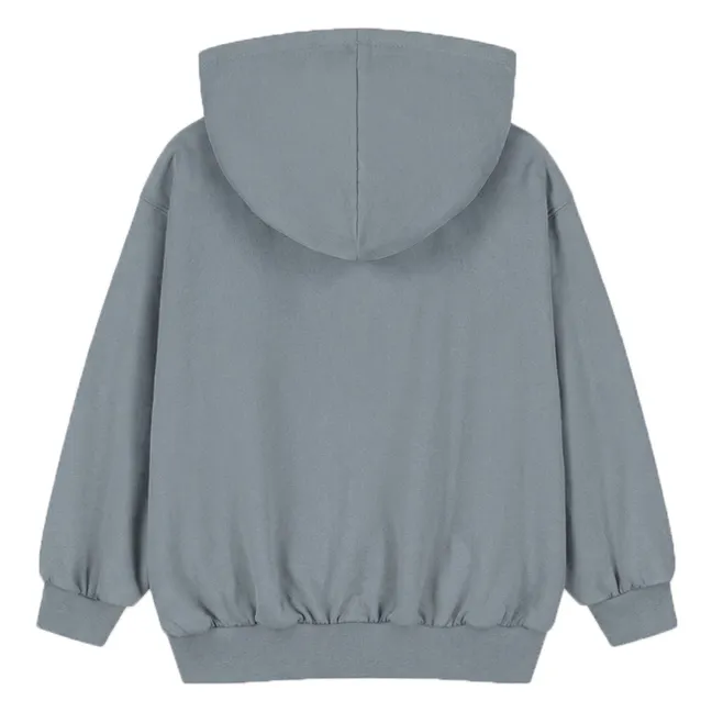 Sweat Zippé Coton Bio | Gris