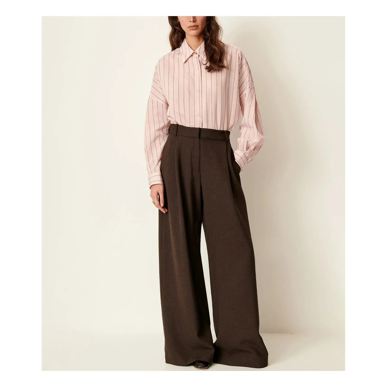 Pantalon Provenco | Marron foncé- Image produit n°1
