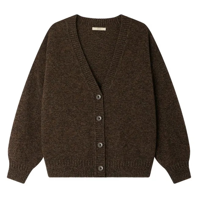 Gilet Oversize Sweet Monroe Laine Mérinos | Marron