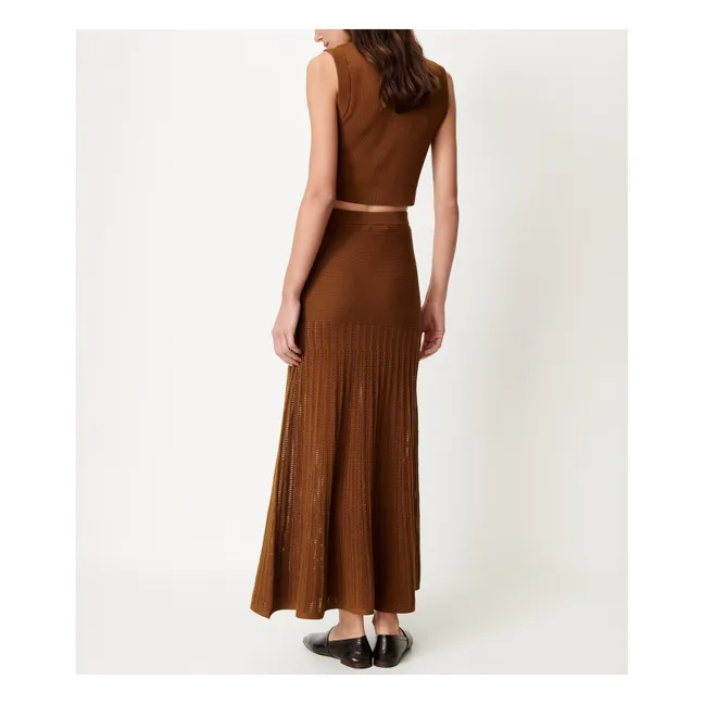 Jupe Aura Coton Bio | Bronze