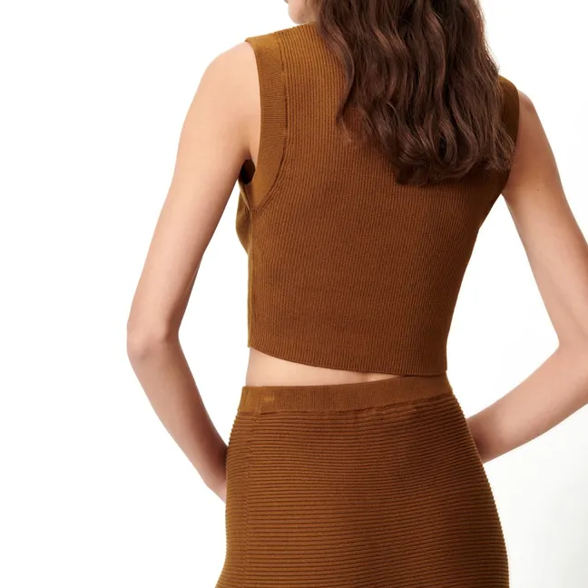 Jupe Aura Coton Bio | Bronze