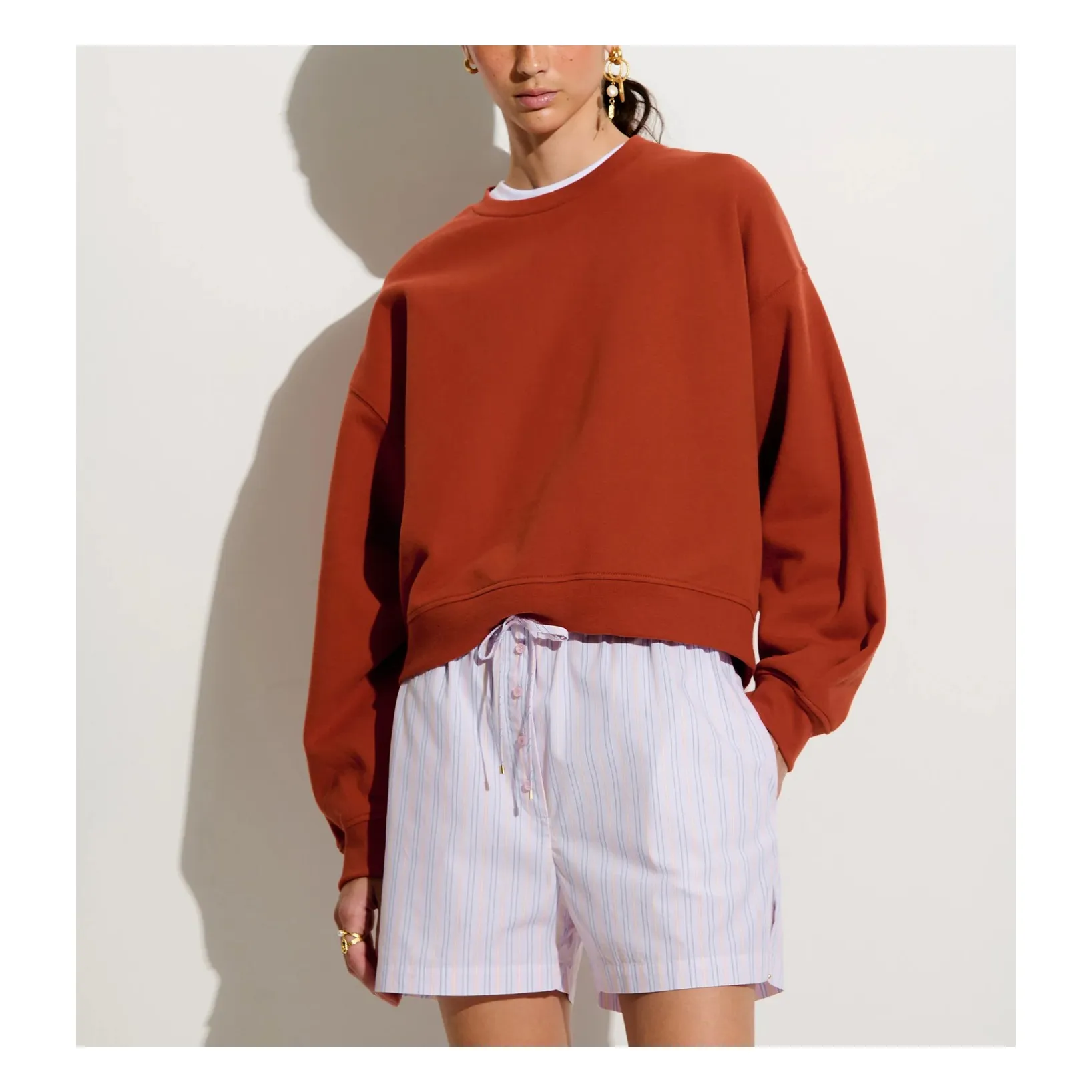 Sweat Inea Coton | Marron- Image produit n°3