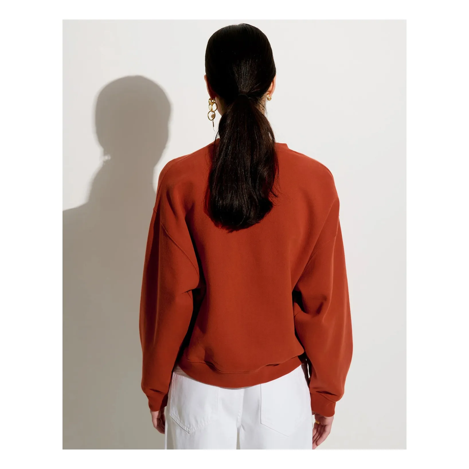Sweat Inea Coton | Marron- Image produit n°2