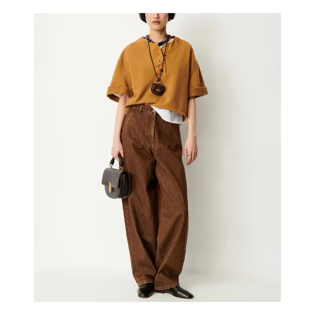 T-shirt Lift Coton | Hazelnut