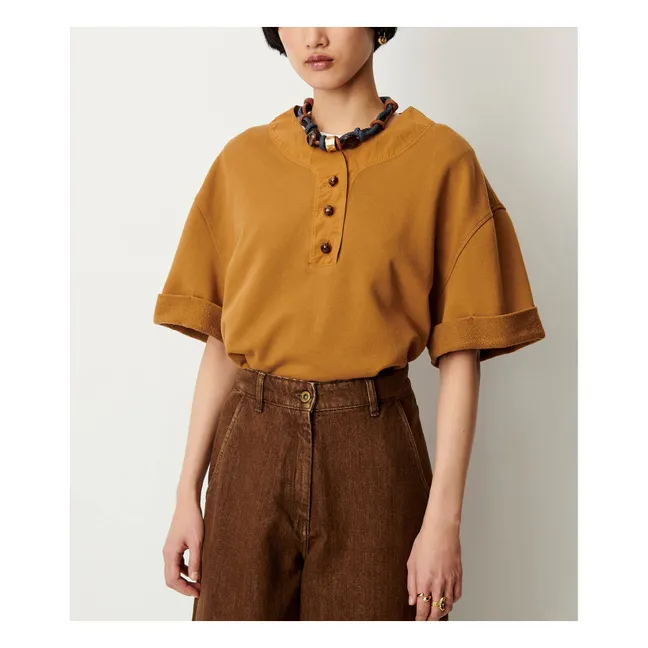 T-shirt Lift Coton | Hazelnut