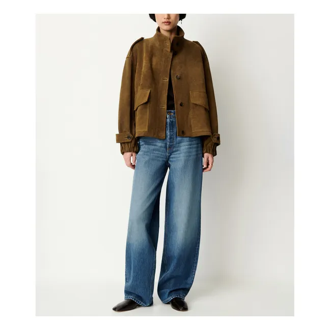 Veste Aland Cuir | Taupe