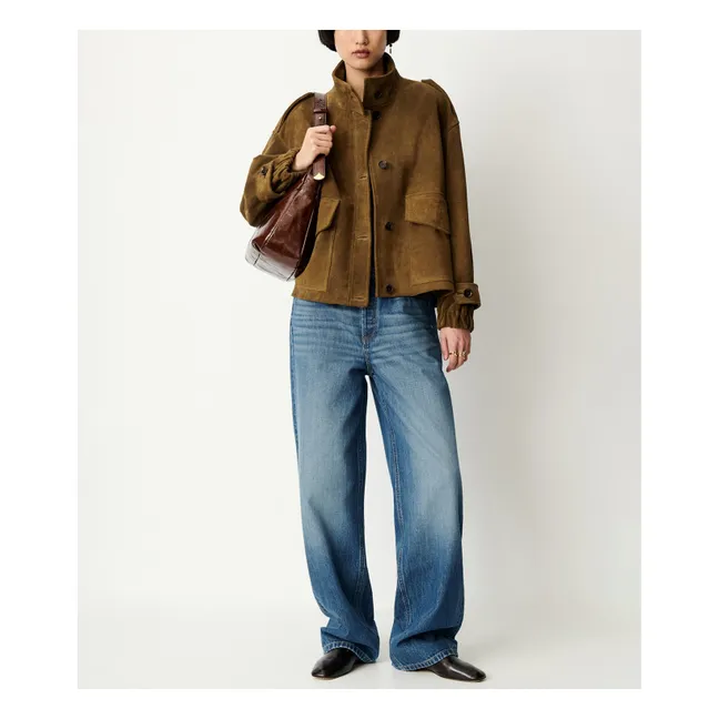 Veste Aland Cuir | Taupe