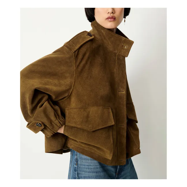 Veste Aland Cuir | Taupe