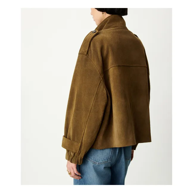 Veste Aland Cuir | Taupe