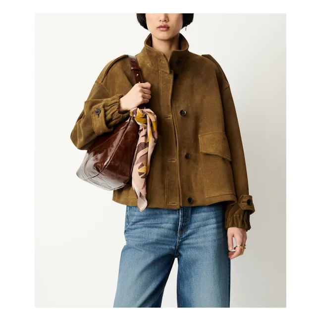 Veste Aland Cuir | Taupe