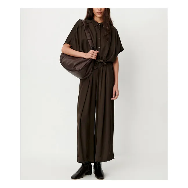 Blouse Alfassa | Marron foncé