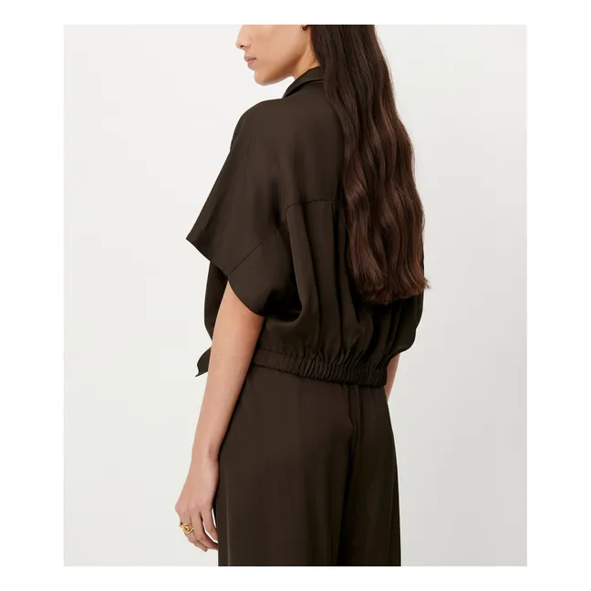 Blouse Alfassa | Marron foncé
