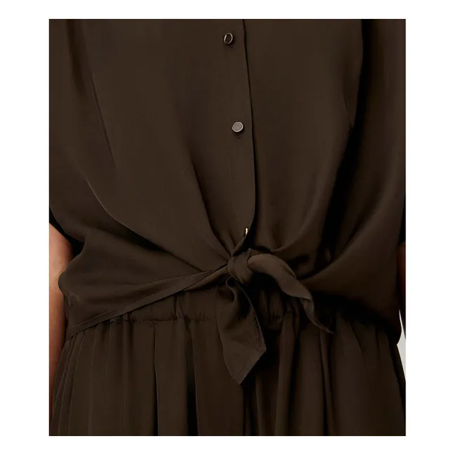 Blouse Alfassa | Marron foncé