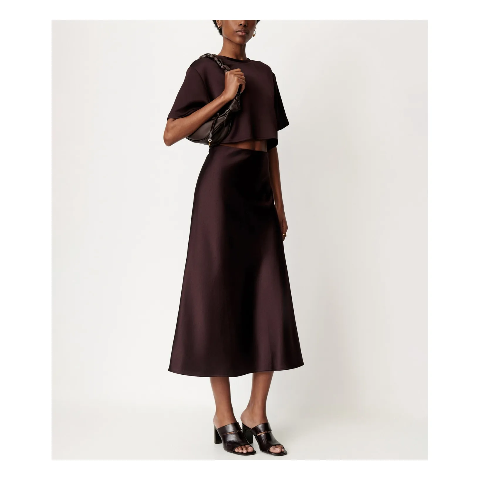 Jupe Gilda | Marron- Image produit n°1