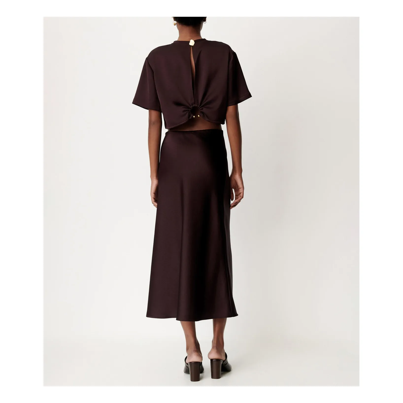 Jupe Gilda | Marron- Image produit n°2