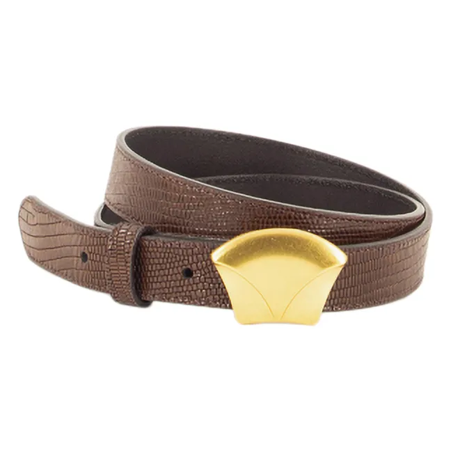 Ceinture Diviluz Lézard Cuir | Marron