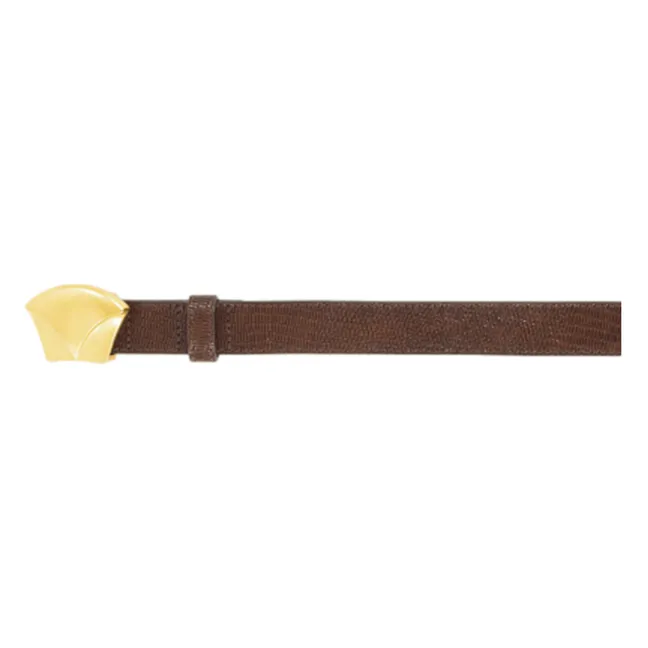 Ceinture Diviluz Lézard Cuir | Marron