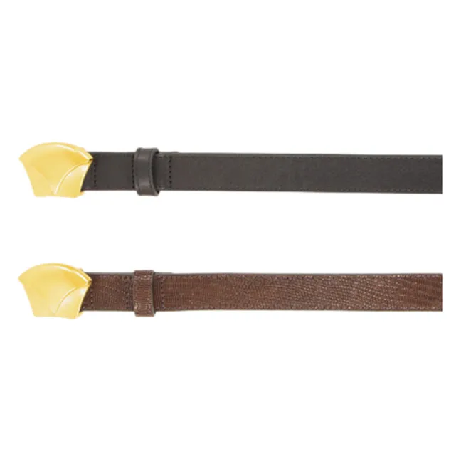 Ceinture Diviluz Lézard Cuir | Marron