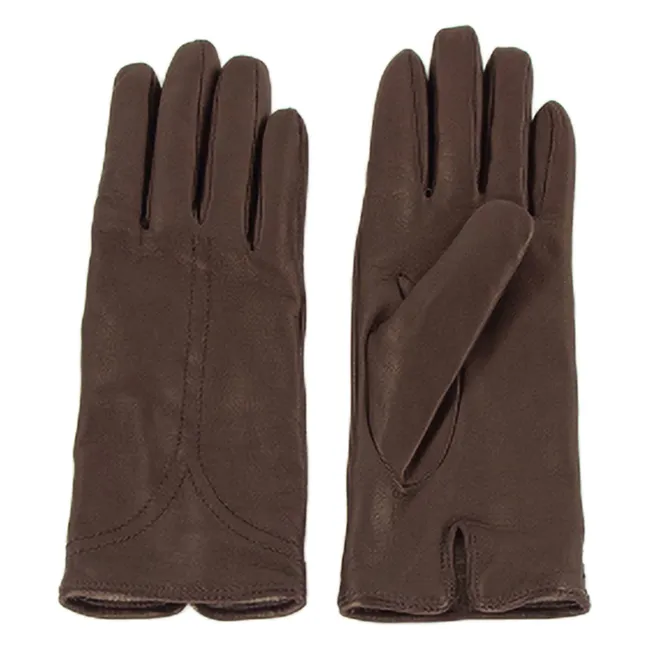 Mauro Leather Gloves | Coffee