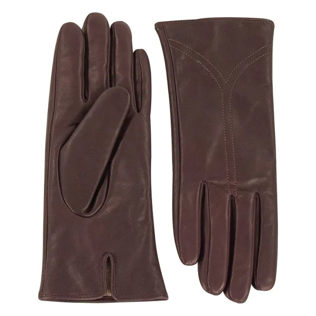 Mauro Leather Gloves | Coffee