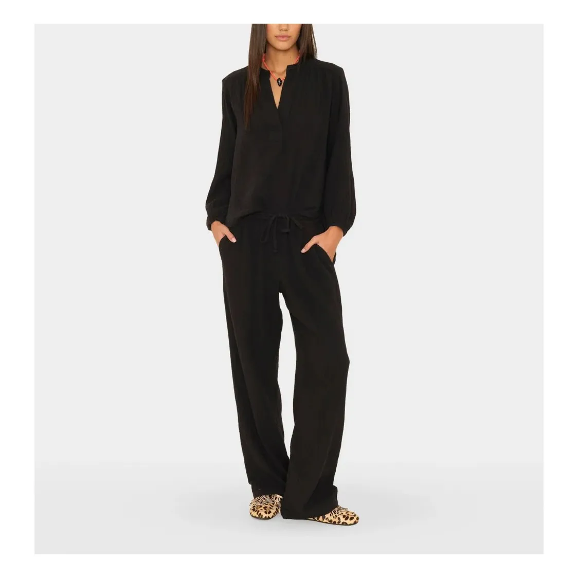 Pantalon Devon | Noir- Image produit n°1