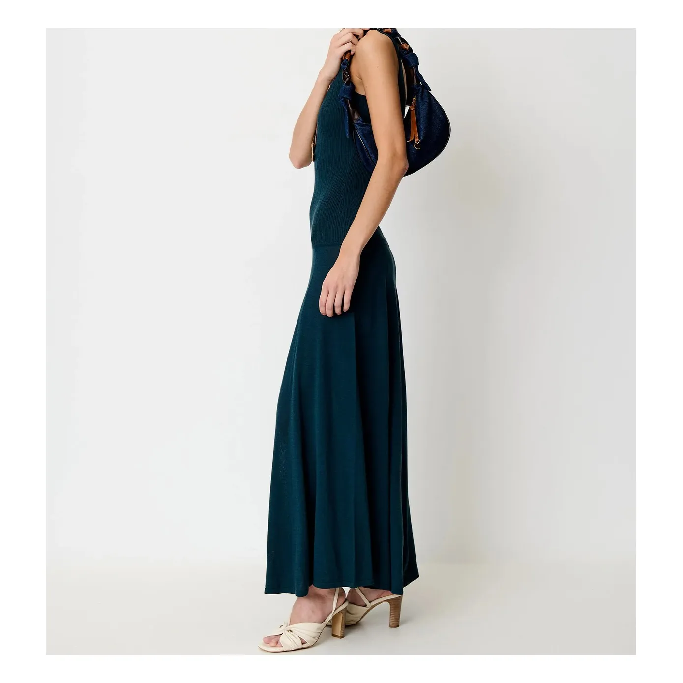 Robe Desna Coton Bio | Bleu- Image produit n°2