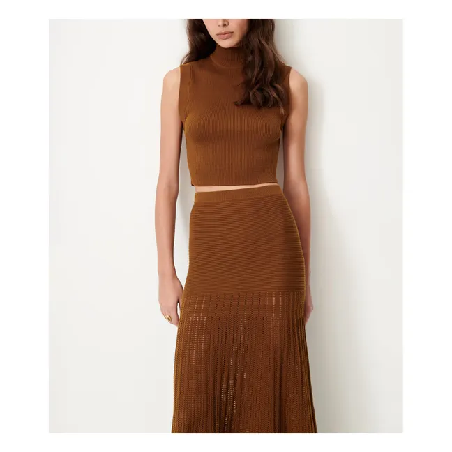 Jupe Aura Coton Bio | Bronze