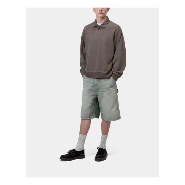 Pull Col Zippé Harper Coton | Taupe